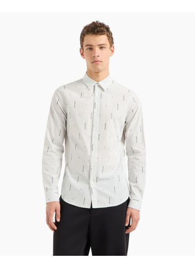 Chemise - lettrage à rayures o.w.