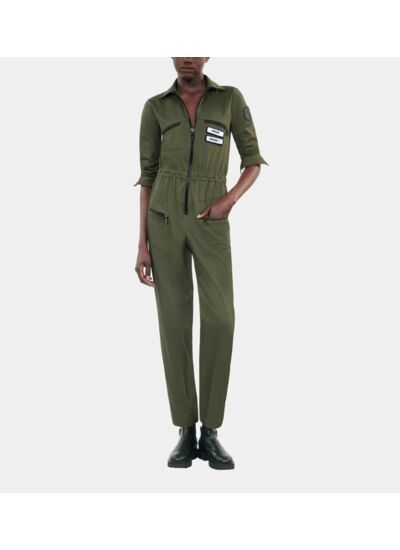 Combinaison The Kooples X Carolina Ritzler Kaki En Coton Femme