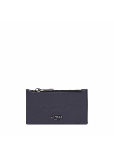 COME DE LANCEL - PORTE-CARTES ZIPPE - Bleu Marine