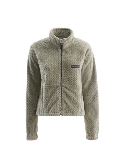 W Ruby Lake Crop Full Zip Kaki