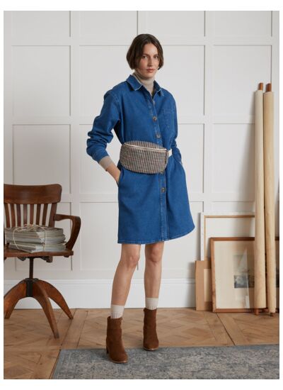 ROBE CHEMISE DENIM