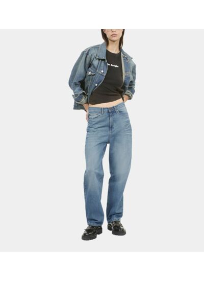Jean Boyfriend Bleu Femme