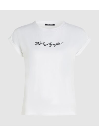 SLEEVELESS SIGNATURE T-SHIRT