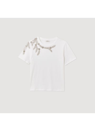 T-shirt orné de strass