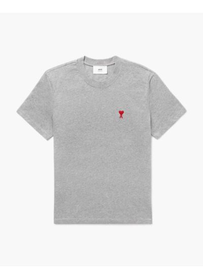 Ami Paris T-Shirt Ami de Coeur Rouge Gris