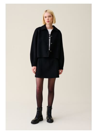 Veste courte col chemise