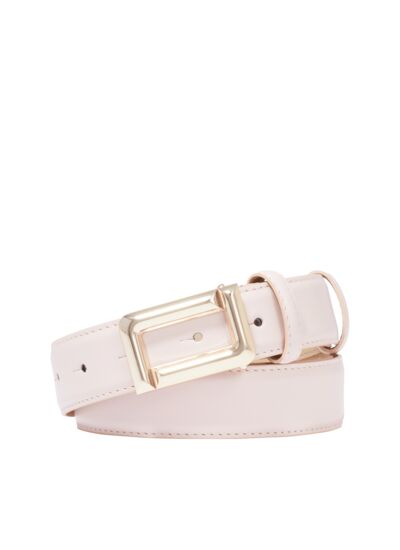 ANGELE DE LANCEL - CEINTURE 30MM AJUSTABLE BOUCLE - Rose Quartz