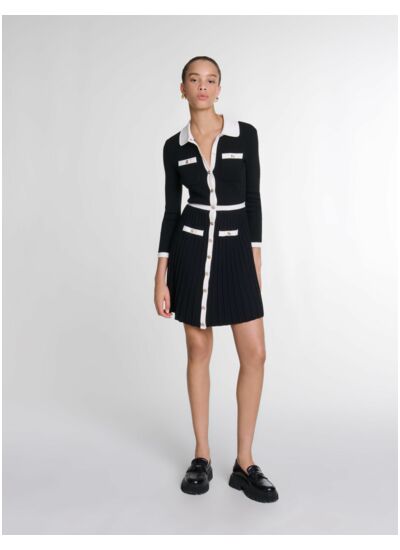 Robe courte en maille