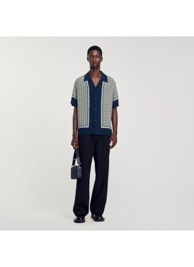 Chemise imprimée à manches courtes