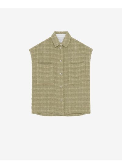 Surchemise Sans Manche En Tweed Rua