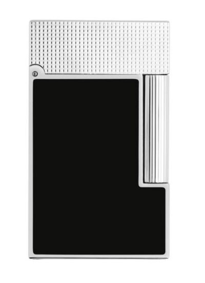 BRIQUET LIGNE 2 NOIR MAT ET PALLADIUM