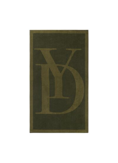 Yves Delorme - Serviette de plage en jacquard de coton 550 g/m², Griffe