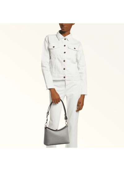 DANAE S SOFT HOBO - TESSUTO CANVAS+VITELLO SIDNEY