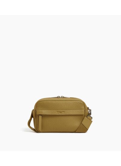 Petit sac bandoulière Noah en cuir grain buffle et cuir lisse