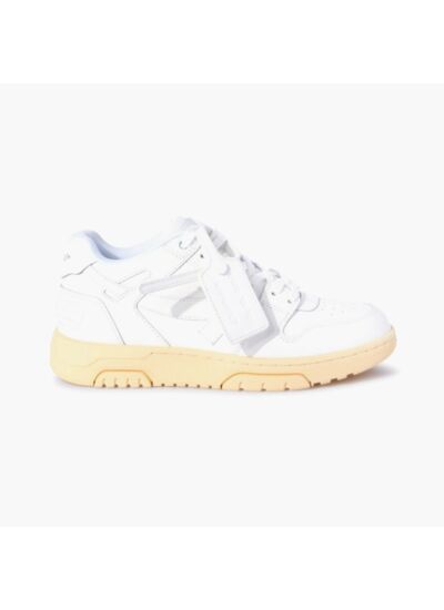 Off-White CREAM SOLE `Out Of Office Calf Leather` Sneakers
