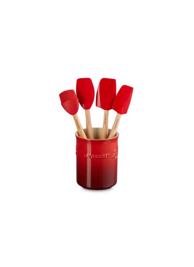 Set pot à ustensiles Collection Holly et 4 Spatules