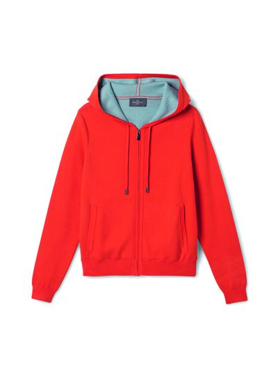 Hoodie zippé double face - Femme - SOLARO/BLEU GLAZ
