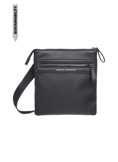Sac bandoulière plat pour homme - nero