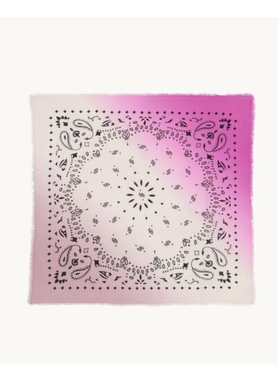 Grand Bandana Hachiko Dip Dye Grand bandana cachemire tie & dye, 2 fils