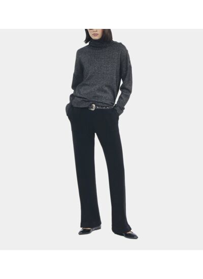 Pull En Laine Et Cachemire Noir Femme