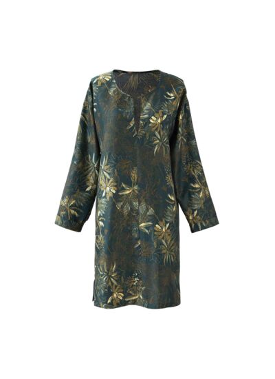 Olivier Desforges - Chemise de nuit  en satin de coton lavé, Paradisio
