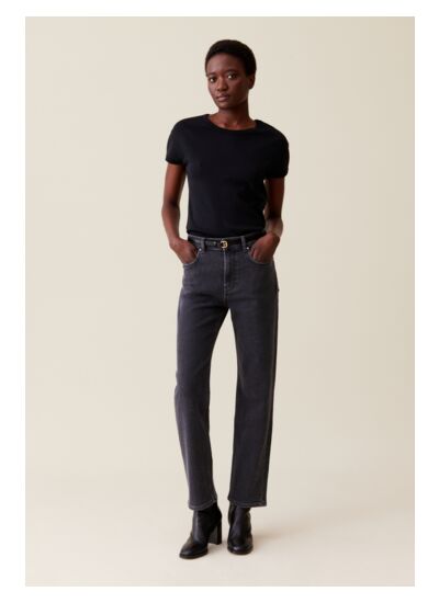 Jean Toto slim gris anthracite