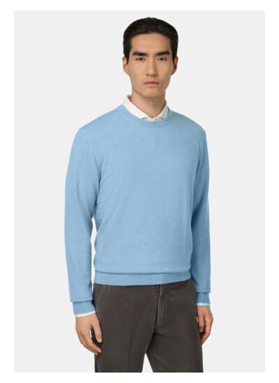 Pull Col Rond En Maille De Cachemire Mélangé