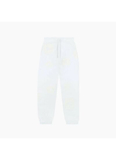 Denim Tears Pantalon de jogging The Cotton Wreath Blanc