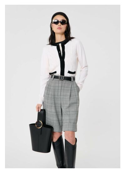 Gilet Granville-Ecru en Laine Merinos Extrafine