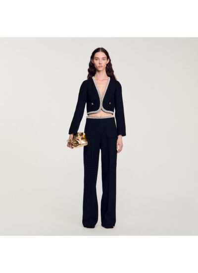 Veste courte en tweed