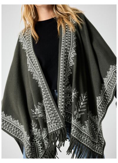 Cape cachemire Tima ASH/ECRU