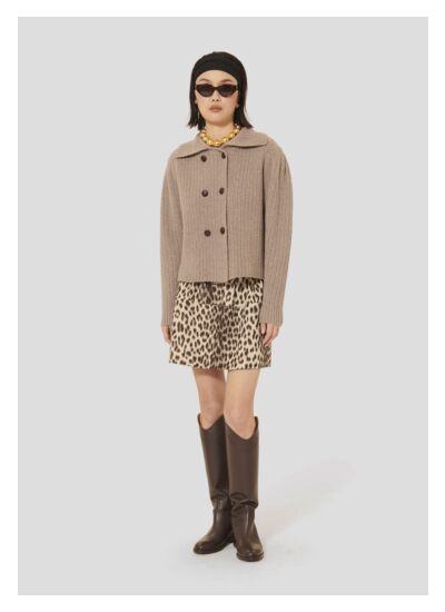 Gilet Goldie-Noisette en Laine