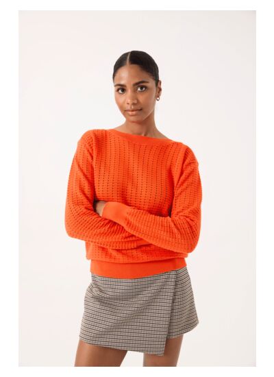 Women Sweater Orange