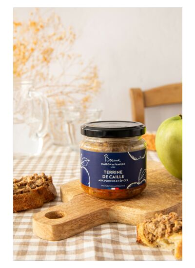 Terrine de Caille aux pommes et épices douces