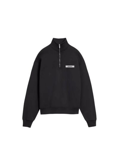 Jacquemus Pull Camionneur Gros Grain Noir