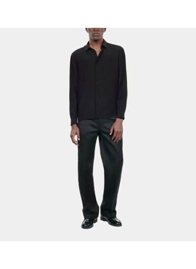 Chemise En Soie Noire Homme