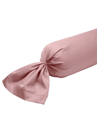 Taie de traversin Partition Satin de coton Coloris Rose