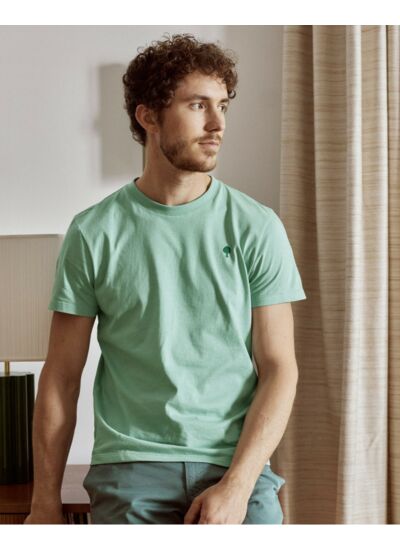 T-shirt bleu-vert