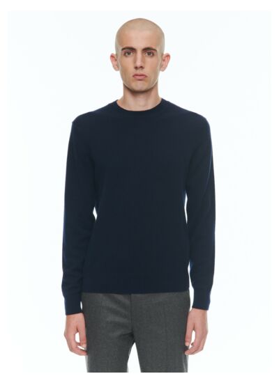 Pull col rond en cachemire