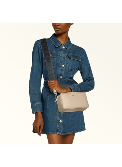 CLASSIC XL CROSSBODY POUCH 1 ZIP - VITELLO ANDROMEDA+NASTRO LOGATO TRI