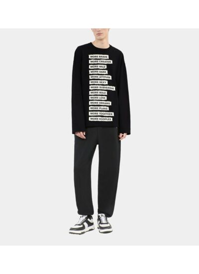 T-Shirt Manches Longues Noir Homme