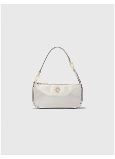 Sarah pouch en cuir miroir