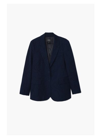 Blazer brodé de fleurs