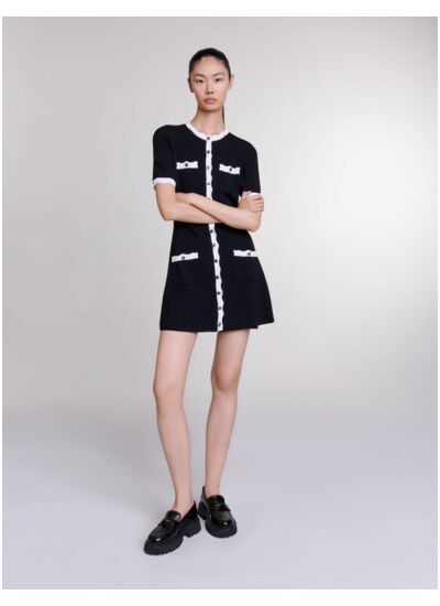 Robe courte en maille