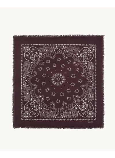 Bandana Hachiko Grand bandana cachemire imprimé