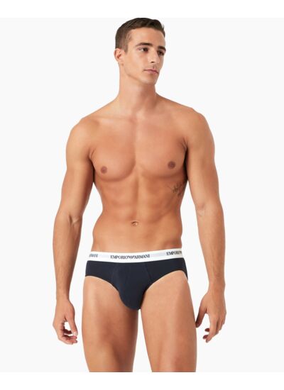 Lot de 2 pulls en maille pour homme brie-bianco/marine