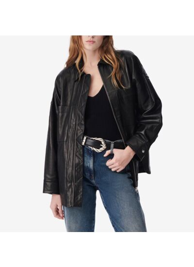 Surchemise Oversize En Cuir Serkan
