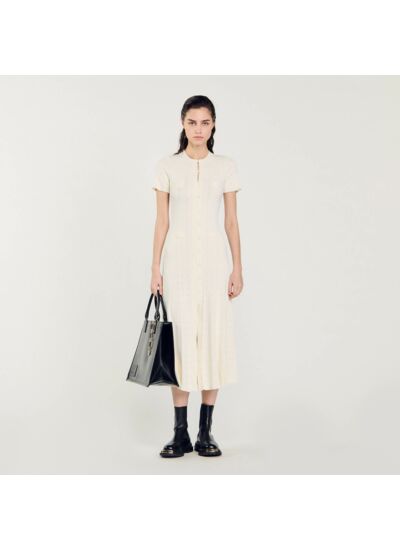 Robe longue en maille