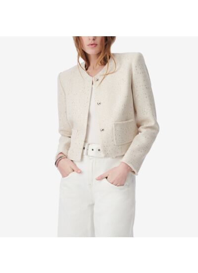 Veste Raccourcie En Tweed Qaranne