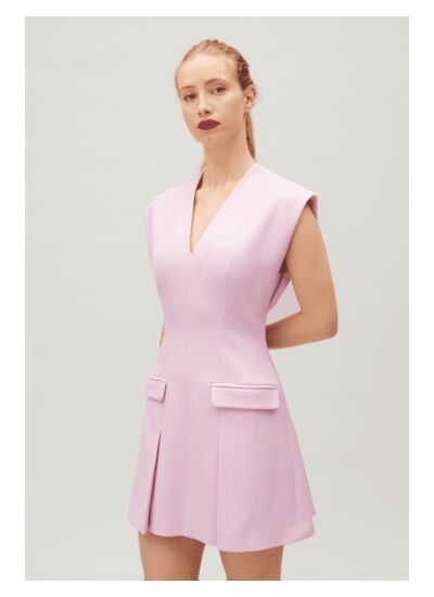 Robe courte tweed